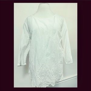 Eyelet blouse